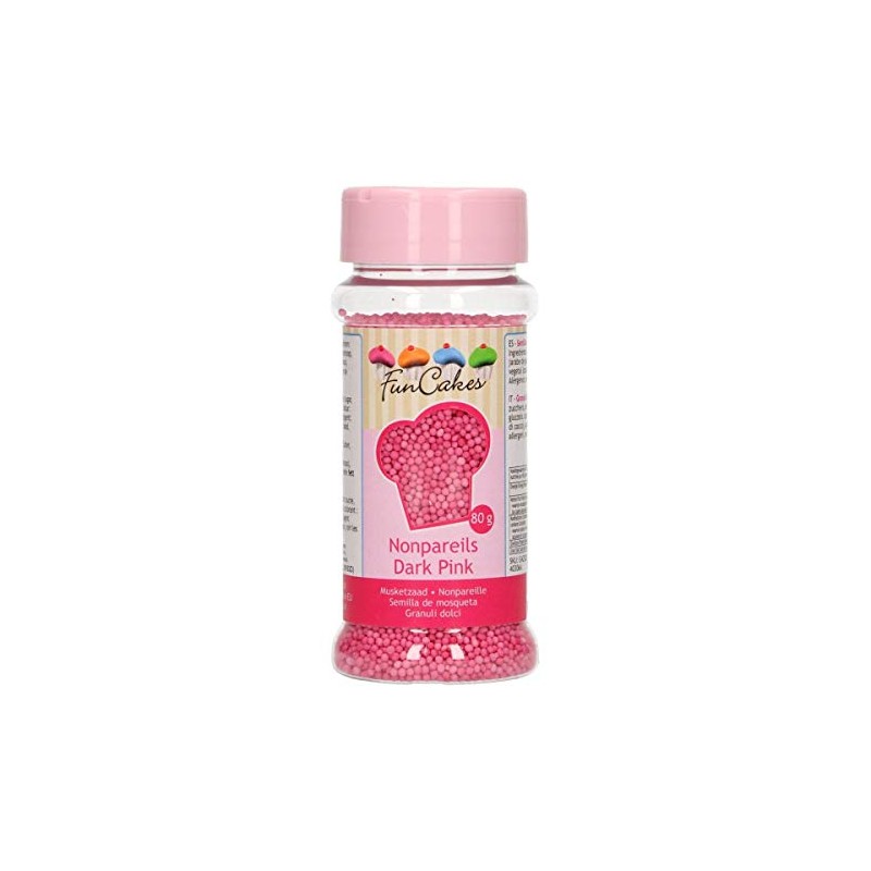 FunCakes Nonpareiles Dark Pink, 0, 2, 100