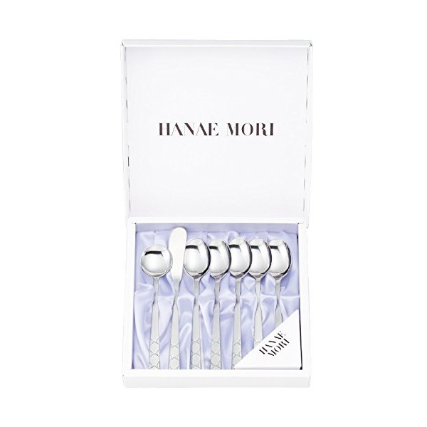 hanaemori Cutlery Set Morning Set of 7 Coffee Spoons, 5 Books bata-naihu・syuga-supu-n Each 1 Pens/MF30 – M7 