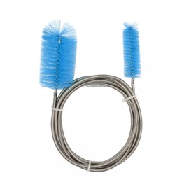 DONGKER Aquarium Tube Cleaning Brush,Stainless Steel Flexible Drain Filter Brush Double-Ended Bristles for 8-28mm Internal Diameter Pipe Cleaning