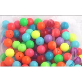 Crafty Mama Wholesale 10 pc. Bright, high gloss, acrylic chunky 20mm beads, Gumball Jewelry