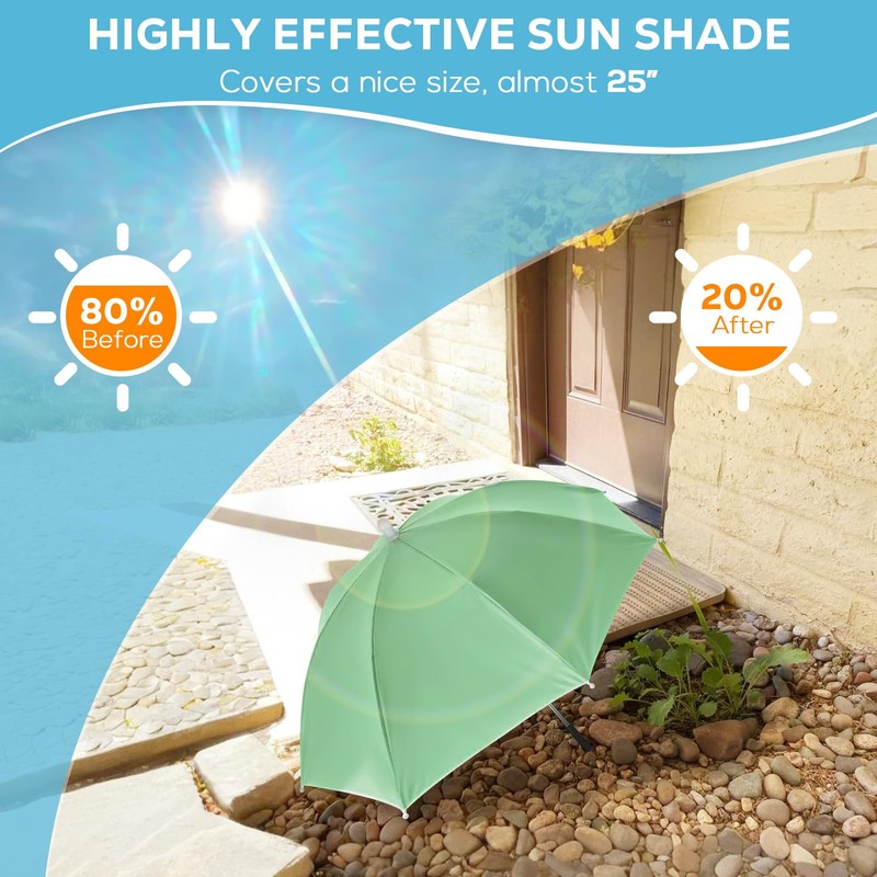 3 Pcs Plant Umbrellas for Outdoor Plants, 25" Garden Plant