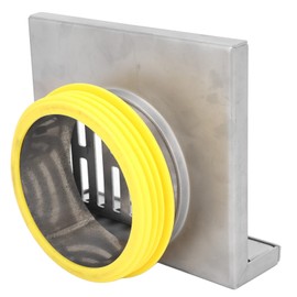 MOUMOUTEN Corner Floor Drain, Stainless Steel L Shape Design, Durable, Corrosion Resistant, Portable, Widely Used Drain, Wall Side Floor Drain for Wall Corner and Right Angle Structure