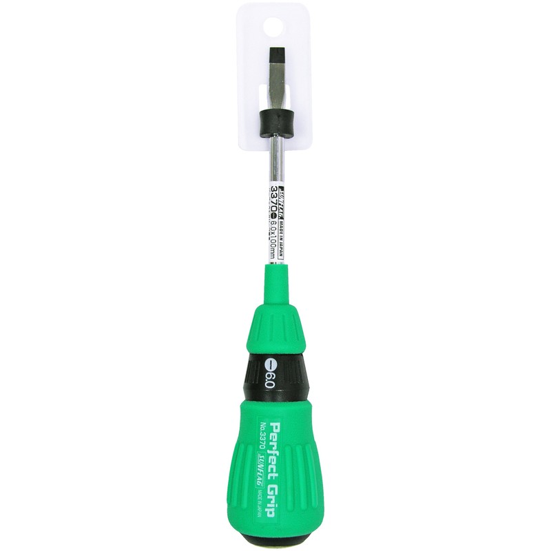 SUNFRAG Perfect Screwdriver, Through Type -6.0 x 100 No. 3370