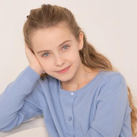 14k White Gold Plain Polished Endless Hoop Earrings For Little Girls and Pre-Teens 9mm - Simple Polished Jewelry for Young Girls - Children's Jewelry for Everyday or Formal Events