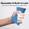 Miracle Microfiber Scrubbing Sponge, Blue Extra Scrubbing Power Sponge for