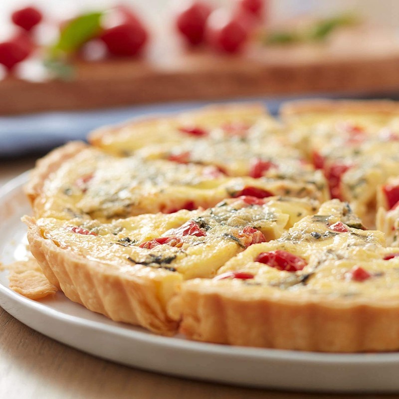 LATRAT Tart Tin Quiche Mould 28 cm Quiche Tart Pan