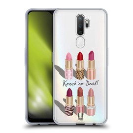 Head Case Designs Lippenstift-Sammlung Make-Up-Besessenheit Soft Gel Handyhülle Hülle kompatibel mit Oppo A5 (2020)