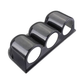 ESUPPORT Carbon Fiber 2" 52mm Heavy Duty Universal Three Hole Dash Dashboard Car Gauge Pod Mount Holder