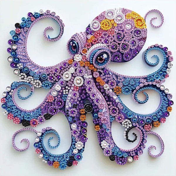 5D Diamond Painting Octopus - DIY Diamond Painting Animals Set