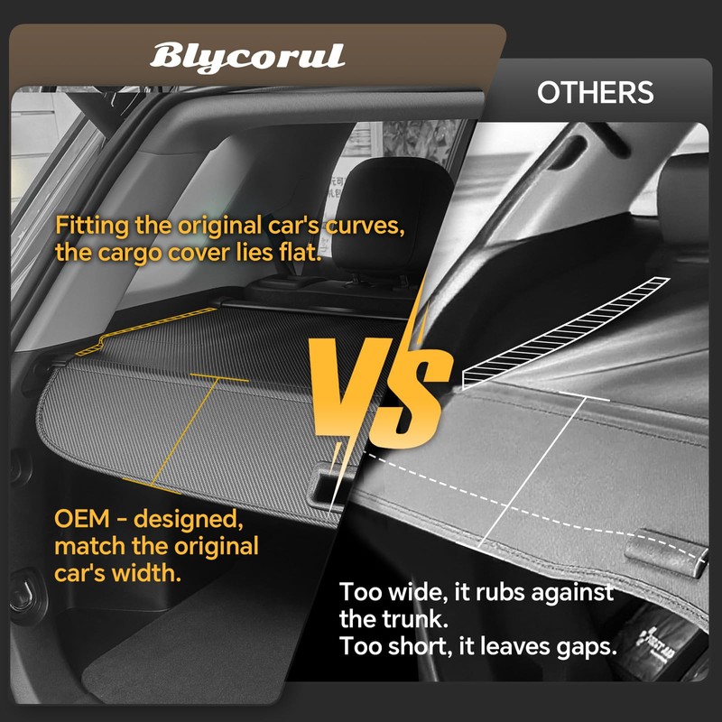 Blycorul Trunk Cargo Cover for Chevy Equinox GMC Terrain 2025