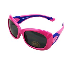Real Kids Shades Purple/Navy Flex Fit PC Smoke Lens 4+ Years Sunglasses