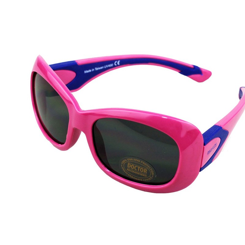 Real Kids Shades Purple/Navy Flex Fit PC Smoke Lens 4+