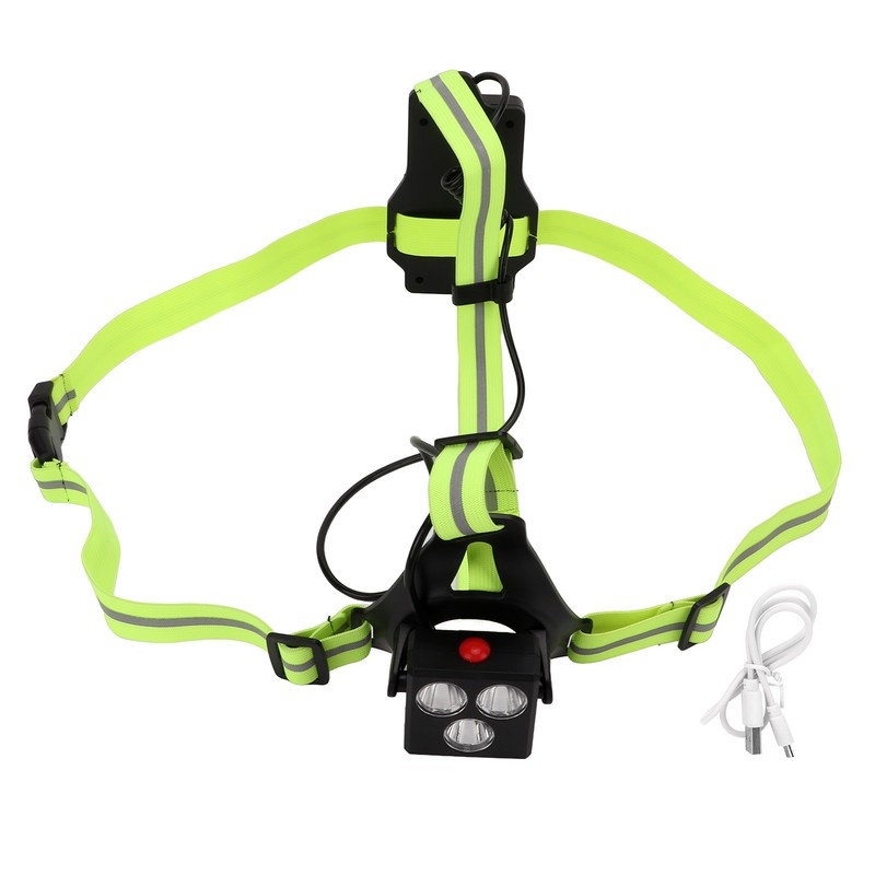 LED Night Running Light Waterproof Adjustable Angle Modes USB Rechargeable