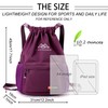 EXEREDGE Drawstring Backpack for Women Men Sport Gym Bag Water