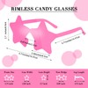 CHRORINE 8/16/24/40 Pairs Rimless Star Shape Sunglasses Transparent Glasses Bulk