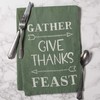 Primitives by Kathy Cotton Dish Towel, 28 x 28-Inch, Gather-Give