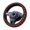 Red Buffalo Plaid Steering Wheel Cover for Men Women Auto