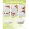 Waaqkid 50PCS Natural Loofah Sponge Pads for Washing Face, Exfoliating