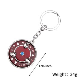 Hofar Anime Keychain Tsunade Fifth Generation Keyring Cute Bag Charm Keychain Car Key Chain with Key Rings Gifts for Fans, Sharingan, Fixed