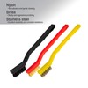 6Pcs Wire Brush Set, Stainless Steel/ Brass/ Nylon Bristle Brushes