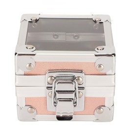 Nail Drill Bit Holder 25 Holes 3 Layer Sponge Transparent Flip Cover Rivet Reinforcement Dustproof Nail Drill Bit Displayer Gold