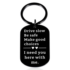 KINMES Sweetest Day Gifts for Him, Valentines Day Gifts for Men Drive Safe Keychain for Boyfriend, Cute Anniversary Birthday Gifts for Boyfriend, Romantic Sweetest Day Gifts for Him Boyfriend Husband