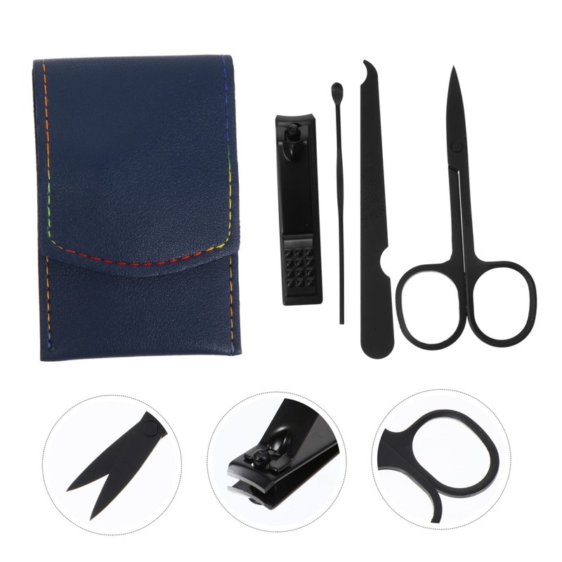 Ipetboom Nail Clippers Clipper Case Nail Tools Kit Pieces Ergonomic