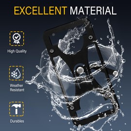 No Drill License Plate Holder Compatible with Mazda MX-5 Miata (ND) 2016-2023 Front Tow Hook License Plate Mount Bumper Bracket Holder Car Tag Frame Adapter Accessories