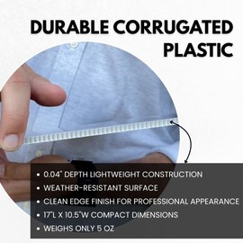 Labend Home 17" Small Sold Sign House-Shaped - Double-Sided Sold/Said Yes Real Estate Photo Prop - Closing Gift for Realtors & New Homeowners - Corrugated Plastic