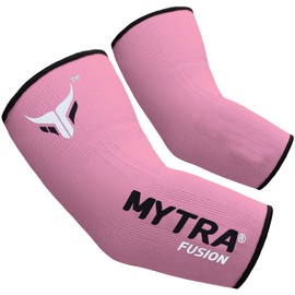 Mytra Fusion Elbow Brace Elbow Protector Arm Protector Farabi Elbow Brace Support injury relief Elasticated Elbow Support Sleeve Tennis (Pink, L/XL)