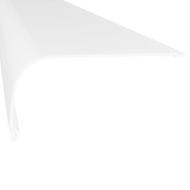 KastLite Curved Under Cabinet Light Cover Replacement | Smooth White Acrylic Undercabinet Lens Diffuser | 36"L x 2-7/8"W x 1-3/8"H | Filters Under Counter Lights for Kitchen Bathroom Vanity | Shape S