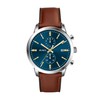 BUREI Watches Men's Chronograph Japanese Quartz Waterproof Watch Men's Leather