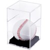 Bylion Baseball Display Case-UV Protected Acrylic Clear Cube Storage Baseball