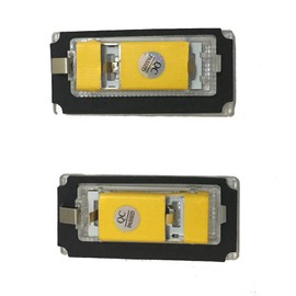 LED License Plate Lighting | Number Plate Lighting LED Compatible with Mini Cooper R50 2002-06 R52 R53 2001-2006 | Built-in CANBus Resistor No Error 6000K Ice White Light Replacement Lamp Plate