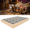 Jewelry Storage Display Trays Multipurpose 24 Grids Jewelry Tray for