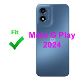 PHONSUN G Play 2024 Single Sim Card Tray SD Slot Holder Replacement for Motorola Moto G Play 2024 XT2413 (Sapphire Blue) with Stainless Steel Eject Tool