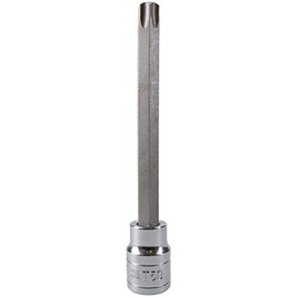 T50 3/8" Drive Extra Long 110mm Tamperproof Tamper Torx Star Security Bit Socket