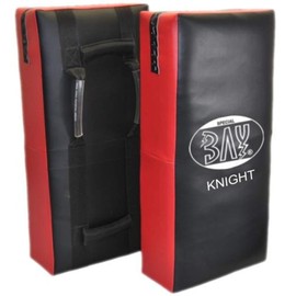 BAY Knight 75 x 36 x 17 cm E-X-T-R-A-D-I-C-K Leather PU Punch Pad, Pads, Body Shield, Kickboxing, Thai Boxing, Muay Thai Boxing, Black/Red