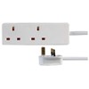 2 Gang Way UK 13A Trailing Socket Mains Power Extension