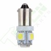 topcn-autoparts 2X T4W BA9S White 5-5050-SMD LED Bulb Wedge Side