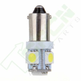 topcn-autoparts 2X T4W BA9S White 5-5050-SMD LED Bulb Wedge Side Light Map Dome Lamp H6W 1895 57