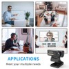 ABASK 2MP Webcam with Microphone, HD 1080p for PC, Laptop,
