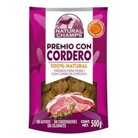 Premio con Cordero, Premios para Perro 100% Natural, Sin Aditivos ni Conservadores, 500g, Fuente de Proteína, Hecho en Chile