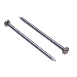 Nails for Wood Flat Round Head (Pack of 20) Common Nails Black Alloy Steel Heavy Duty for DIY and Crafts Home Decor Woodwork Furniture Size: Length 120 mm Nail Diameter 4 mm