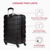 SwissGear SwissGear 7366 Hardside Expandable Luggage with Spinner Wheels, Black,