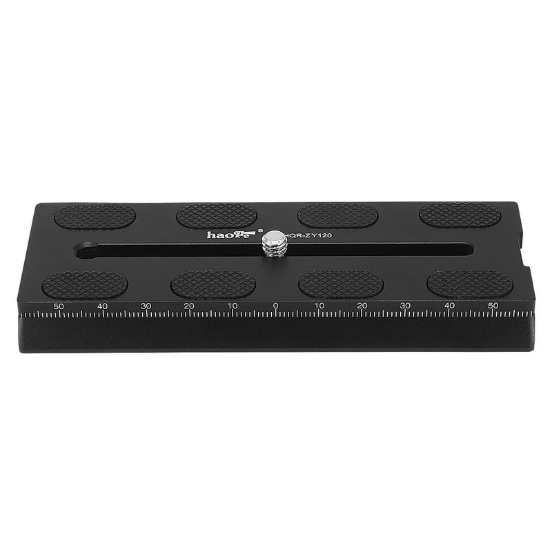 Haoge HQR-ZY120 120mm Camera Mounting Rail Quick Release Plate for