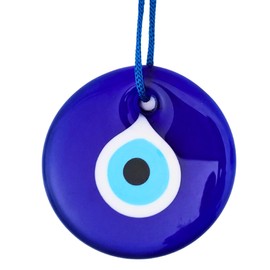Candymosa 3.5" Turkish Evil Eye Decor Ornament - Evil Eye Wall Hanging - Home Protection Charm Evil Eye Wall Decor - Turkish Nazar Amulet