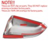 alittlepanda Triple Chrome Polished Stick-On Side Door Mirror+Handle Cover Overlay