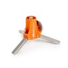 GSI Outdoors Butane-Isobutane Adapter with Folding Legs, Compact Stainless Steel,