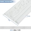 WADILE 90"x 3.1" Crown Molding Peel and Stick, Flexible Wallpaper